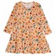 Walkiddy - Bio Kinder Jersey Kleid mit Herbstblätter-Allover