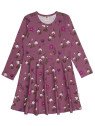 Walkiddy - Bio Kinder Jersey Kleid mit Schneeglöckchen/Krokus-Allover