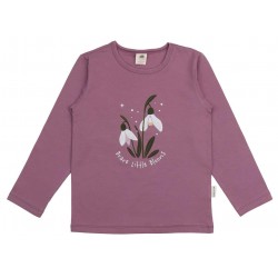 Walkiddy - Bio Kinder Langarmshirt mit Schneeglöckchen-Druck