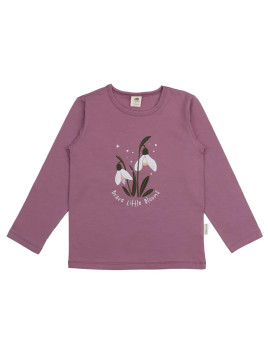 Walkiddy - Bio Kinder Langarmshirt mit Schneeglöckchen-Druck