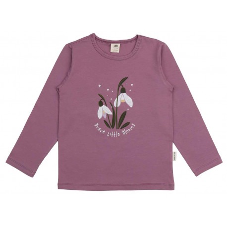 Walkiddy - Bio Kinder Langarmshirt mit Schneeglöckchen-Druck