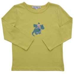 Enfant Terrible - Bio Kinder Langarmshirt mit Ritter-Applikation