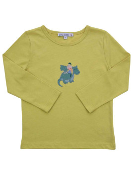 Enfant Terrible - Bio Kinder Langarmshirt mit Ritter-Applikation