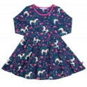 Enfant Terrible - Bio Kinder Jersey Kleid mit Pferde-Allover