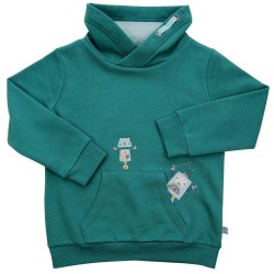 Enfant Terrible - Bio Kinder Sweatshirt mit Roboter-Applikationen