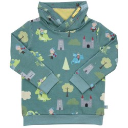 Enfant Terrible - Bio Kinder Sweatshirt mit Ritter-Allover