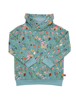 Enfant Terrible - Bio Kinder Sweatshirt mit Aquarellblumen-Allover