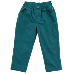 Enfant Terrible - Bio Kinder Webhose mit Jerseyfutter, dark smaragd