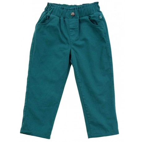 Enfant Terrible - Bio Kinder Webhose mit Jerseyfutter, dark smaragd