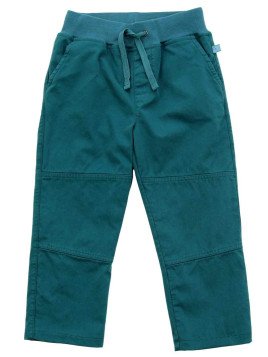 Enfant Terrible - Bio Kinder Stoffhose mit gedoppeltem Knie und Softbund, gefüttert, dark smaragd
