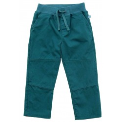 Enfant Terrible - Bio Kinder Stoffhose mit gedoppeltem Knie und Softbund, gefüttert, dark smaragd