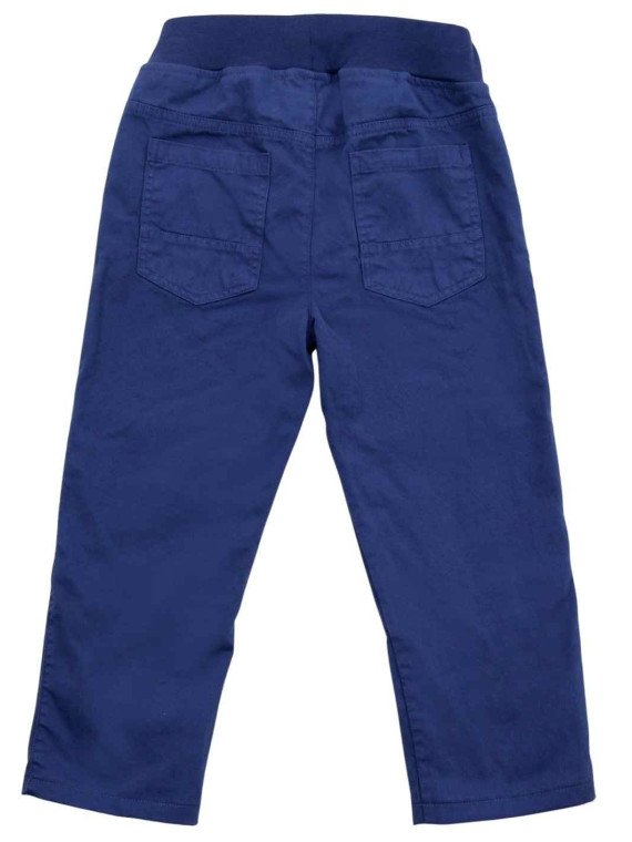 Enfant Terrible - Bio Kinder Stoffhose mit gedoppeltem Knie und Softbund, gefüttert, dark cobald