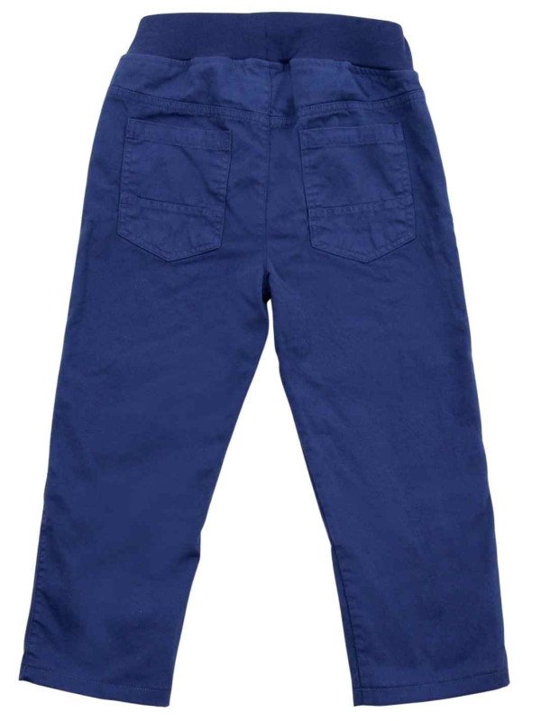 Enfant Terrible - Bio Kinder Stoffhose mit gedoppeltem Knie und Softbund, gefüttert, dark cobald