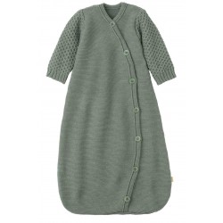 disana - Bio Baby Strick Schlafsack langarm, Wolle, jade