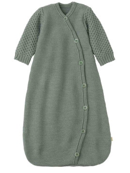 disana - Bio Baby Strick Schlafsack langarm, Wolle, jade