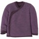 disana - Bio Baby Wickeljacke, Wolle, aubergine-flieder