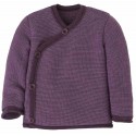 disana - Bio Baby Wickeljacke, Wolle, aubergine-flieder