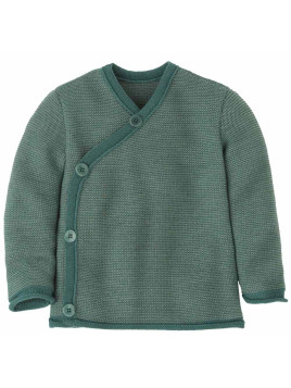 disana - Bio Baby Wickeljacke, Wolle, eukalyptus-jade