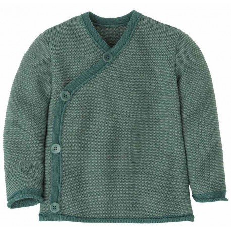 disana - Bio Baby Wickeljacke, Wolle, eukalyptus-jade