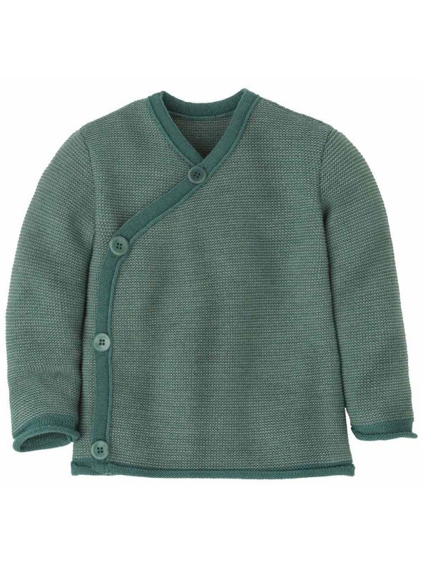 disana - Bio Baby Wickeljacke, Wolle, eukalyptus-jade