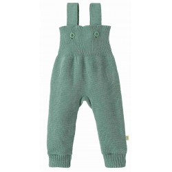 disana - Bio Baby Strick Trägerhose, Wolle, jade