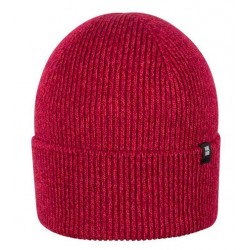 pure pure by BAUER - Bio Kinder Strick Beanie, Wolle/Seide/Baumwolle, himbeere