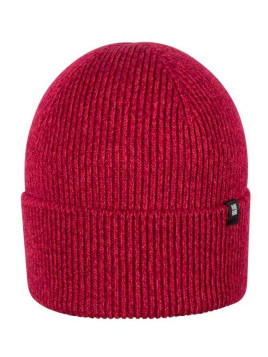 pure pure by BAUER - Bio Kinder Strick Beanie, Wolle/Seide/Baumwolle, himbeere