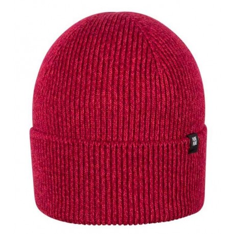pure pure by BAUER - Bio Kinder Strick Beanie, Wolle/Seide/Baumwolle, himbeere