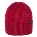 pure pure by BAUER - Bio Kinder Strick Beanie, Wolle/Seide/Baumwolle, himbeere