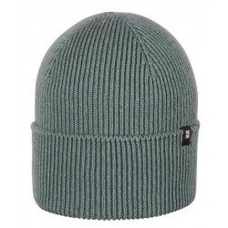 pure pure by BAUER - Bio Kinder Strick Beanie, Wolle/Seide/Baumwolle, salbei