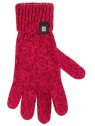 pure pure by BAUER - Bio Kinder Fingerhandschuhe, Wolle/Seide/Baumwolle, himbeere