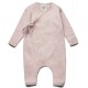 puri organic - Bio Baby Feinstrick Strampler zum Binden, Baumwolle/Seide, rose