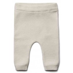 puri organic - Bio Baby Feinstrick Hose, Baumwolle/Seide, ecru,