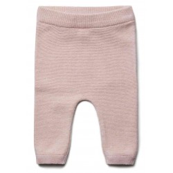 puri organic - Bio Baby Feinstrick Hose, Baumwolle/Seide, rose