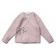 puri organic - Bio Baby Wickeljacke zum Binden, Baumwolle/Wolle, rosa