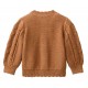 People Wear Organic - Bio Baby Strickjacke mit Zopfmuster, braun