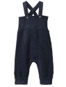 People Wear Organic - Bio Baby Strick-Latzhose, dunkelblau
