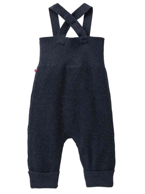 People Wear Organic - Bio Baby Strick-Latzhose, dunkelblau