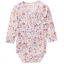 People Wear Organic - Bio Baby Wickelbody mit Herbstblüten-Allover