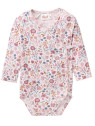People Wear Organic - Bio Baby Wickelbody mit Herbstblüten-Allover