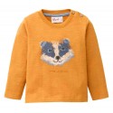 People Wear Organic - Bio Baby Langarmshirt mit Dachs-Druck