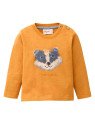 People Wear Organic - Bio Baby Langarmshirt mit Dachs-Druck