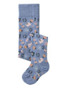 People Wear Organic - Bio Baby Strumpfhose mit Blümchen, blau
