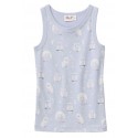 People Wear Organic - Bio Kinder Unterhemd mit Eulen-Allover