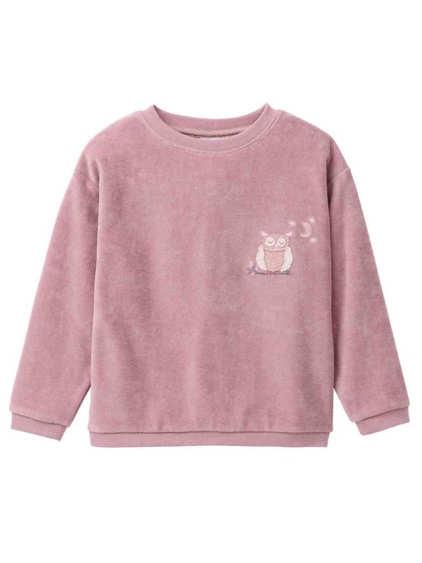 People Wear Organic - Bio Kinder Nicki Schlafanzug mit Eulen-Applikation