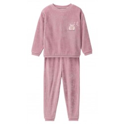 People Wear Organic - Bio Kinder Nicki Schlafanzug mit Eulen-Applikation
