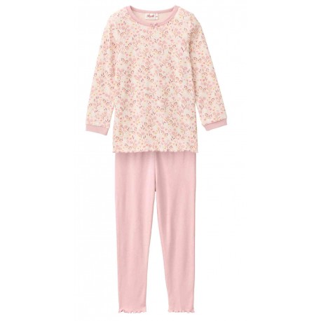 People Wear Organic - Bio Kinder Schlafanzug mit Blumen-Allover