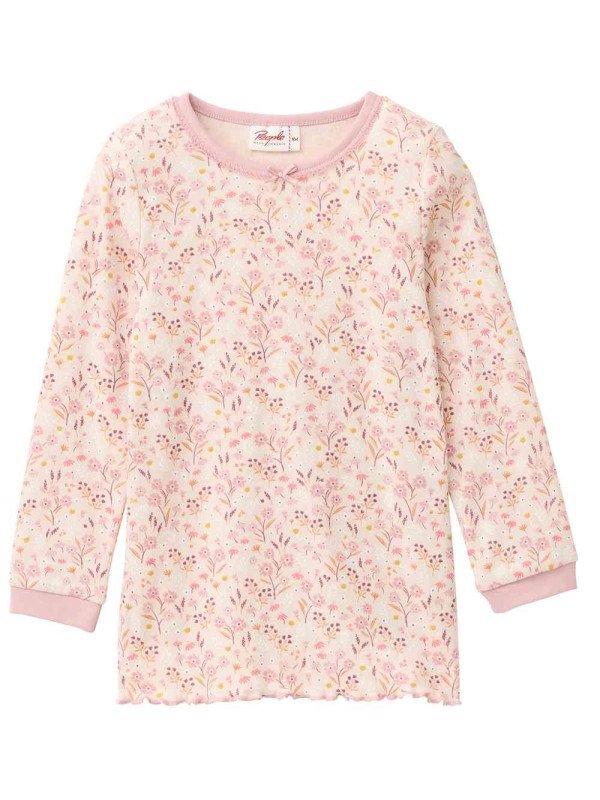 People Wear Organic - Bio Kinder Schlafanzug mit Blumen-Allover