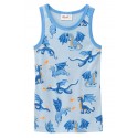 People Wear Organic - Bio Kinder Unterhemd mit Drachen-Allover