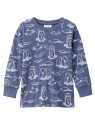 People Wear Organic - Bio Kinder Schlafanzug mit Arktische Tiere-Allover